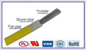Cable eléctrico con aislamiento de silicona y fibra de vidrio AWM 3125