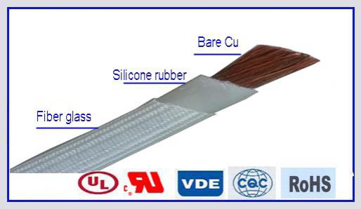  Cable de silicona con fibra de vidrio de alto voltaje AWM 3304 