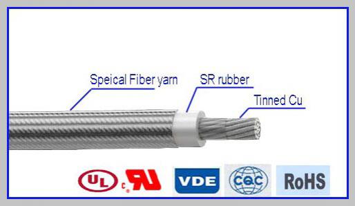  Cable trenzado de silicona y fibra de vidrio - Cable aislado para motor AWM 3640 
