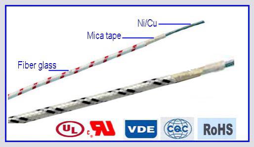  Cable con aislamiento de Mica - Cable de par trenzado y fibra de vidrio AWM 5128 