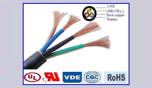  Cable de alimentación - Cable multiconductor con aislamiento de silicona H07RN-F 